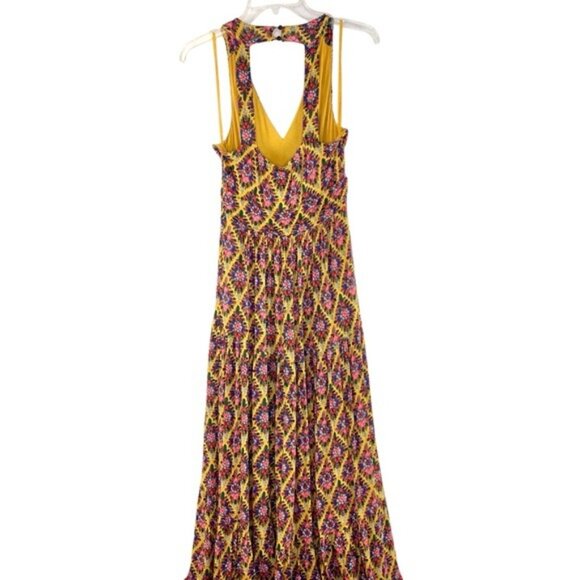 Maeve by Anthro Halter Luella Maxi Dress in Yellow - Picture 6 of 6